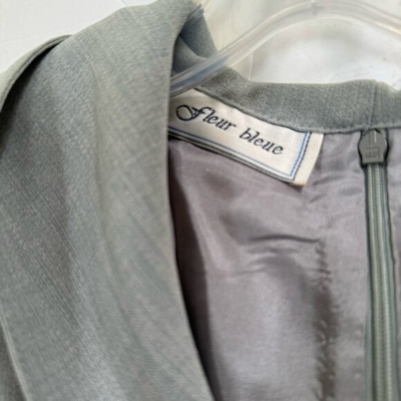 Fleur Bleue NEW Vintage Y2K Canada Hoodie Sheath Dress Sleeveless Hood Slits 12 - Picture 9 of 16